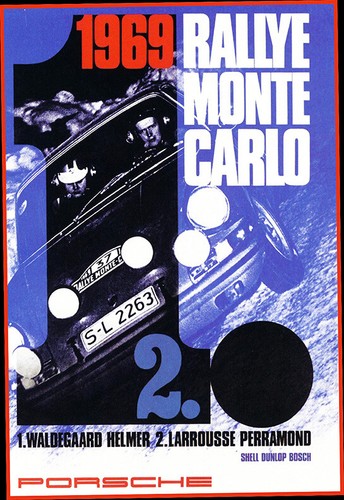 Porsche 1969 rallye monte - rallye,
