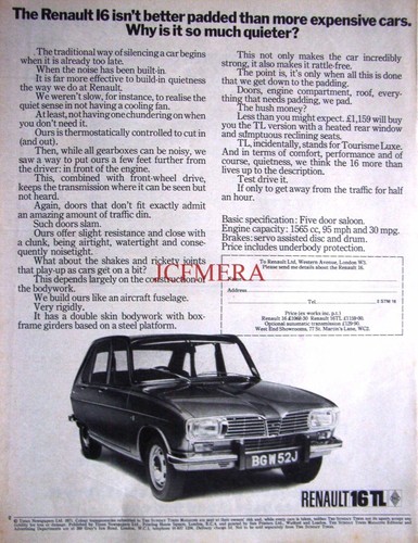 Renault 16tl motor - motor, car
