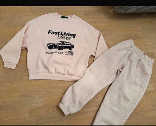 Damen sweat set rosa xxs - sweat-set, gr.